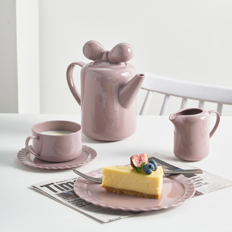 Avtoit | Bow Knot Design Porcelain Tea Pot