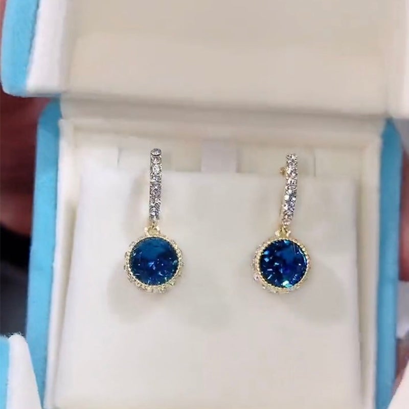 Avtoit | Blue Crystal Earrings, 1 Pair