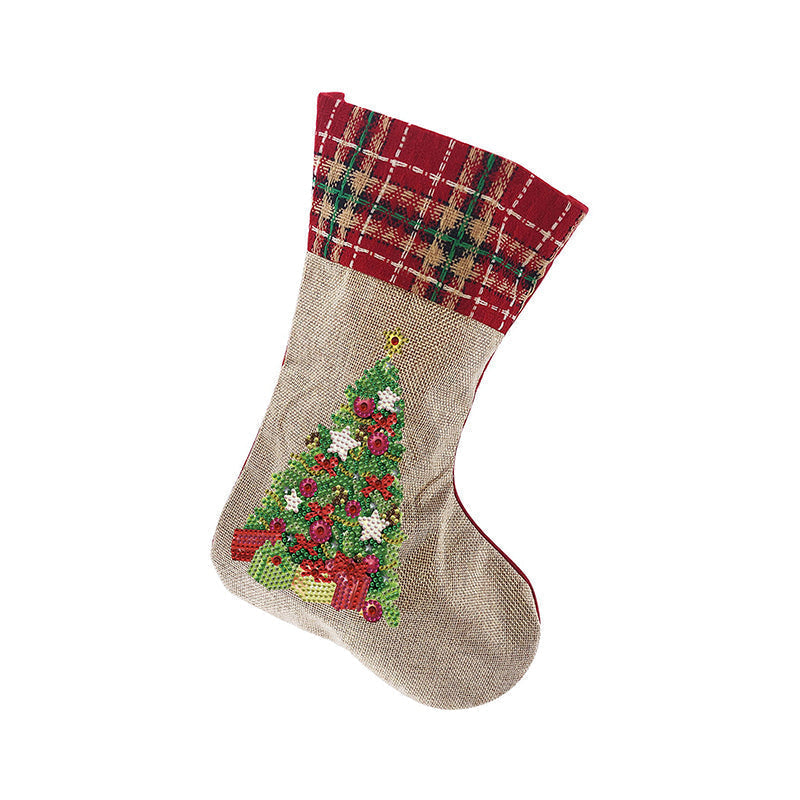Avtoit | 5D Diamond Painting Xmas Rhinestone Socks Embroidery Mosaic Gift Bag