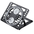 Avtoit | Adjustable Laptop Stand with Cooling Fan, Rotatable Phone Clip, for Laptop, Tablet, Phone & Book