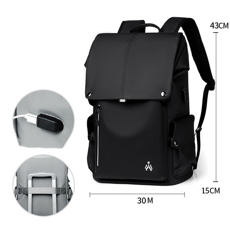 Avtoit | Waterproof Large Capacity Backpack, with USB Ports and Cushioned Padded Shoulder Straps, for Commute, Travel, School