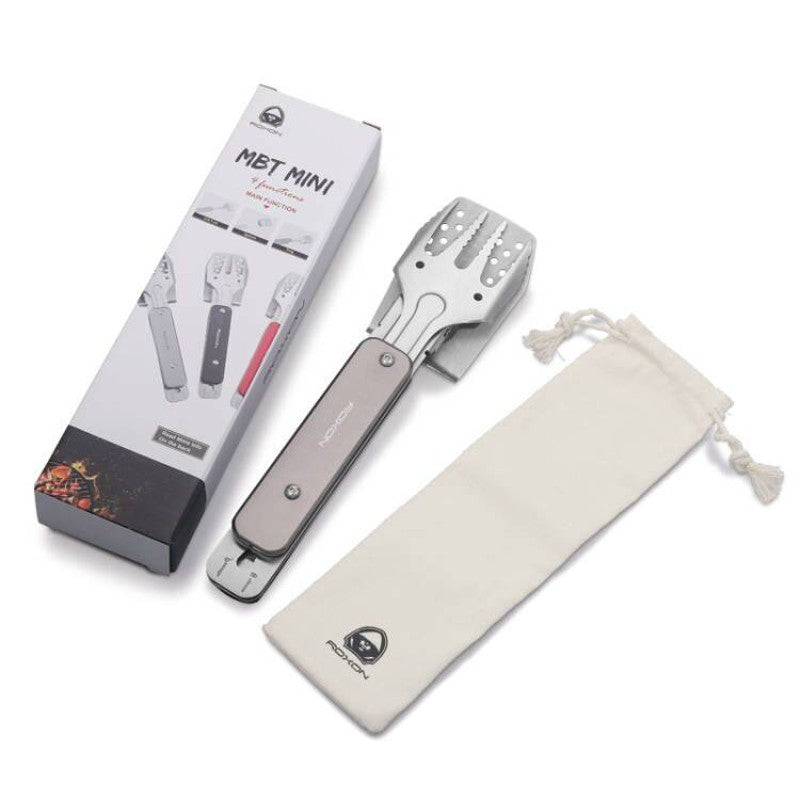 Avtoit | Foldable Detachable Stainless Steel Hybrid Grill Tongs, with Retractable Handle & Bottle Opener