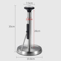 Avtoit | Paper Towel Holder, with Simple Tear Design, Adjustable Rod, Spring-Activated Arm & Non-slip Base, for Kitchen & Bathroom