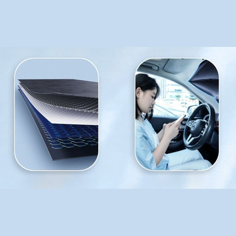 Avtoit | Foldable Car Windshield Sun Shade Umbrella, for Sun Protection & Heat Insulation