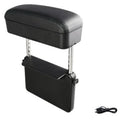 Avtoit | 3-in-1 Universal Adjustable Car Armrest Storage Box, with Arm Support, Wireless Charging & Item Storage, for Long Distance Drive (1PC)