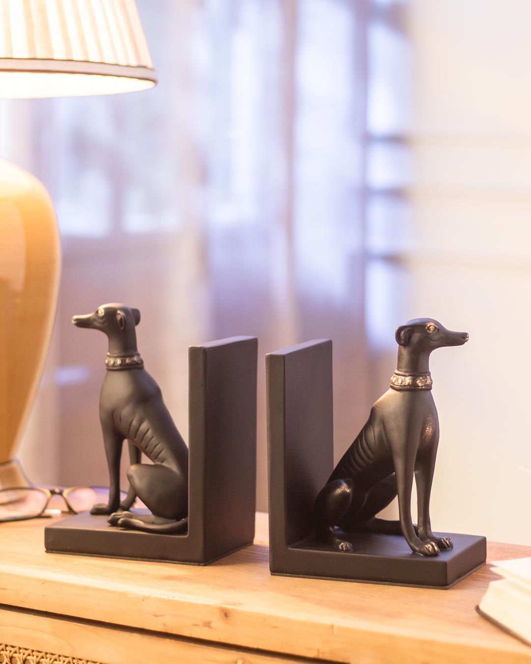 Avtoit | Guard Dog Bookend Set - Black