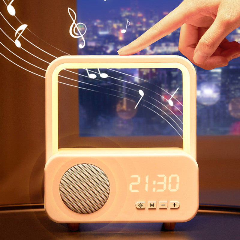 Avtoit | 3-in-1 Rechargeable Bluetooth Speaker with Clock & Dimmable Colorful Light