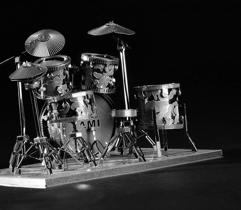 Avtoit | 3D Metal Craft Cast Drum Set Puzzle, with Sophisticated Laser Cut, Best Gift for Kids and DIY Fan