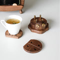 Avtoit | Cute Beetle Wooden Coaster, Set of 4, for Home & Office