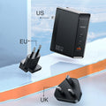 Avtoit | 3-in-1 100W Wall Charger, with US/EU/UK Plugs, 2 Type-C & 1 USB Port, for Laptop, Phone, Tablet