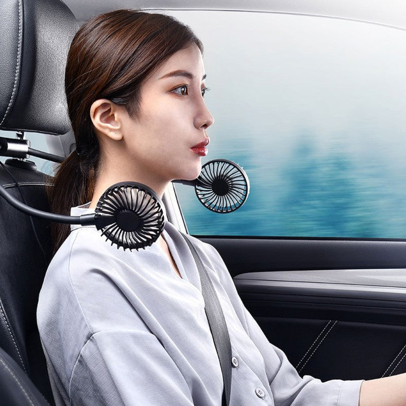 Avtoit | Car Headrest Cooling Fan, with 2-Speed, 360¬∞ Rotatable Design & 1.5m USB Cable, for Front & Back Seats