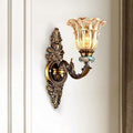 Avtoit | FlorisLuxe European Wall Lamp | Blossom Design | 1-2 Flames | High-Quality Resin & Glass | Elegance for Living Room & Hallway