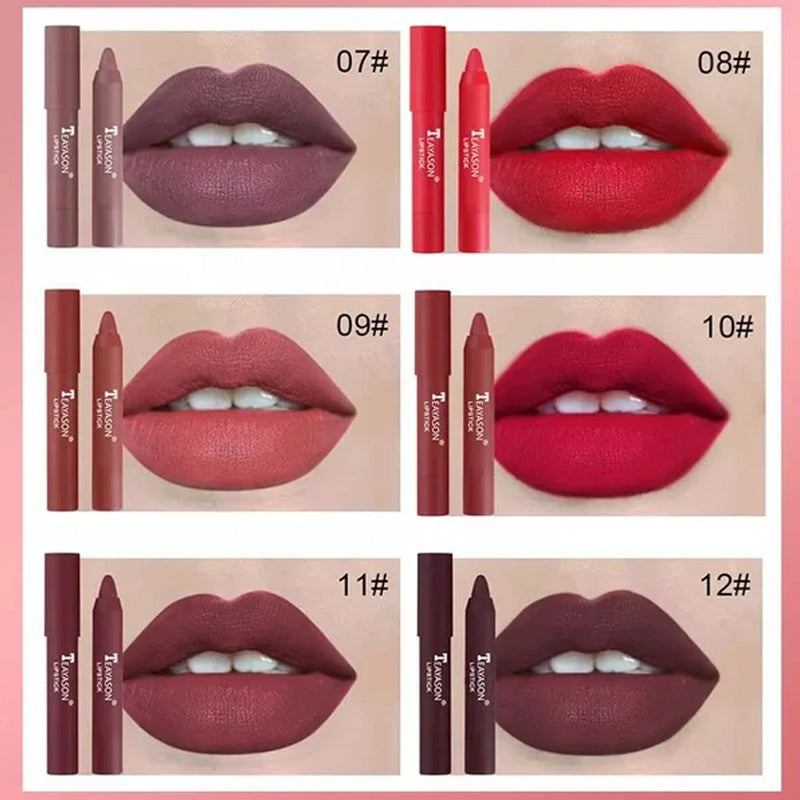 Avtoit | 12 Colors Matte Lipstick Pencil