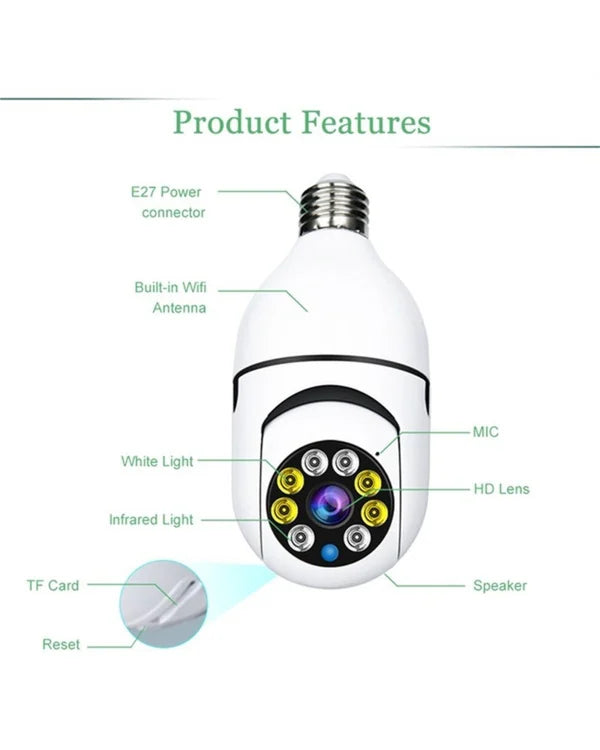Avtoit | Wireless Wifi Bulb Camera Security Camera