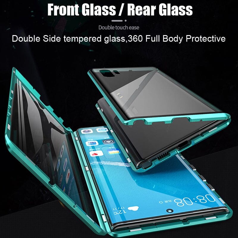 Avtoit | Magnetic tempered glass double-sided phone case for Samsung