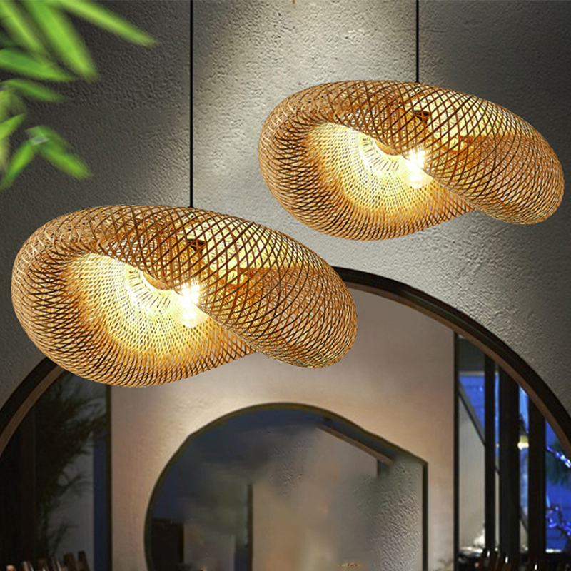 Avtoit | Rattan Woven Bamboo - Pendant Light - Led - Light