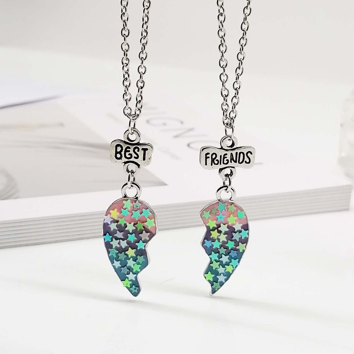 Avtoit | Heart Pendant Best Friends Forever Friendship Necklace