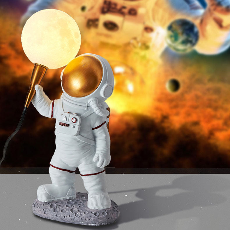 Avtoit | CosmoBuddy Astronaut Wall Lamp | Creative Design | Resin & ABS | LED Bedroom Light