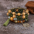 Avtoit | Boho Multilayer Wooden Bead Bracelet
