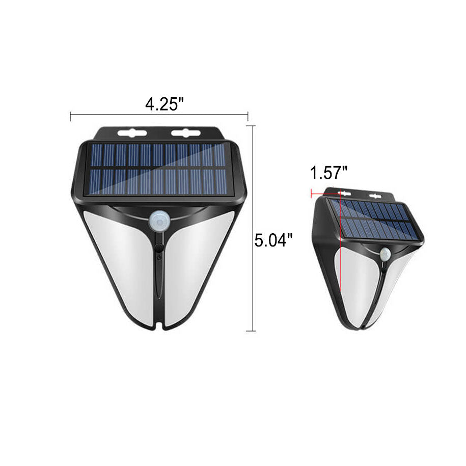 Avtoit | Solar Intelligent Triangle Outdoor Waterproof Body Sensor Patio LED Wall Light