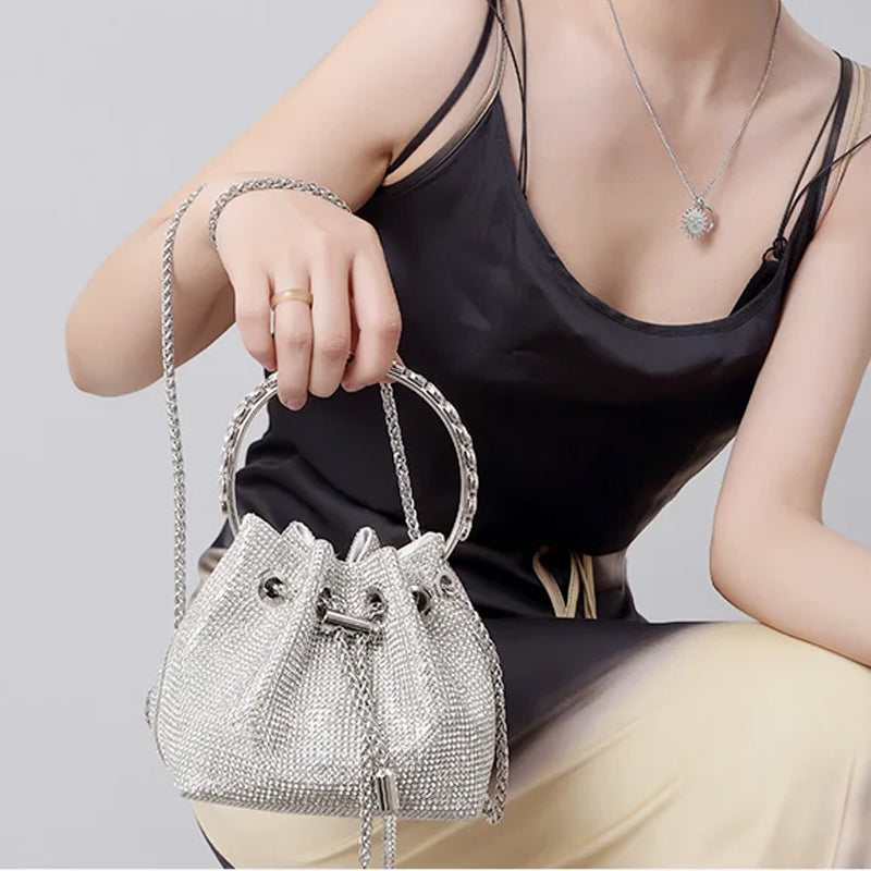 Avtoit | Diamond Drawstring Bucket Bag