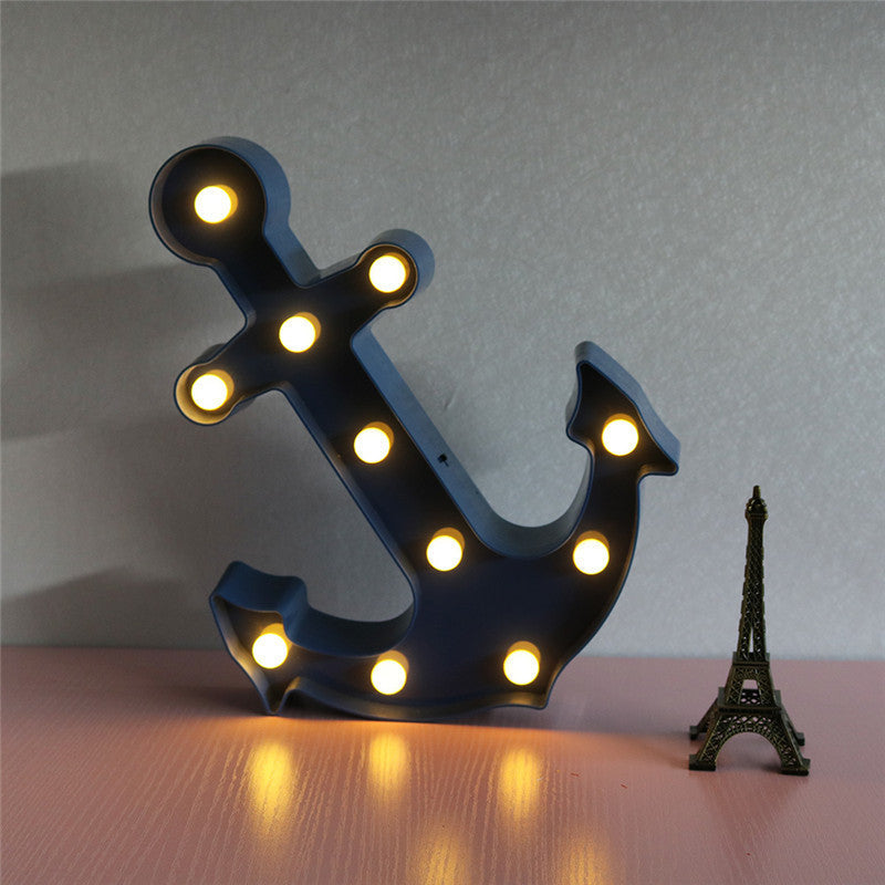 Avtoit | Scandinavian modern Boat Anchor ABS Battery LED Wall Sconce Lamp