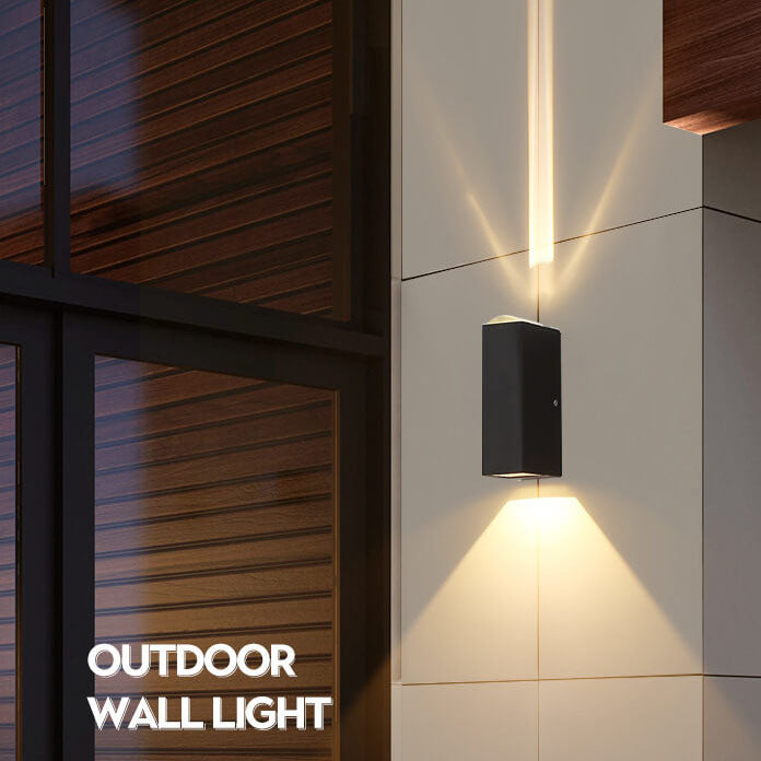 Avtoit | Modern Waterproof LED Outdoor Wall Light – Rectangular Aluminium Fixture
