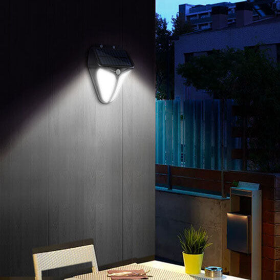 Avtoit | Solar Intelligent Triangle Outdoor Waterproof Body Sensor Patio LED Wall Light