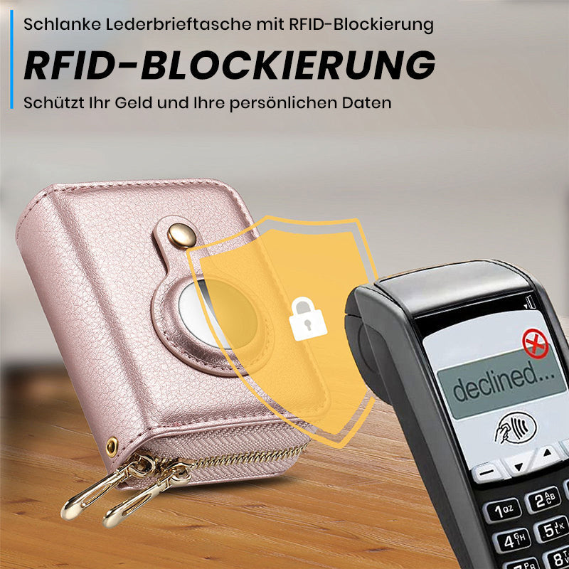 Avtoit | Intelligent AirTag-Zip RFID Leather Wallet