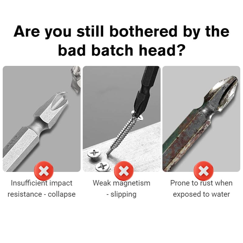 Avtoit | D1 Anti-slip and shock-resistant bits with Phillips screwdriver bits