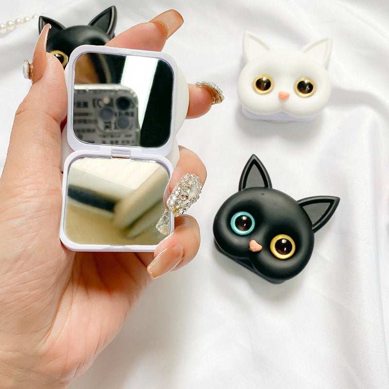 Avtoit | 3D cute kitten phone holder with mini mirror