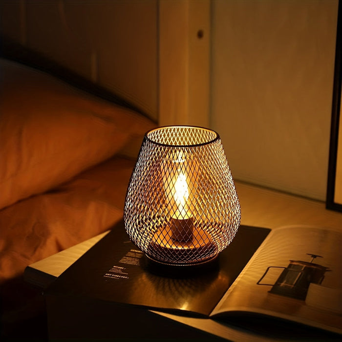 Avtoit | AuroraMesh Table Lamp Set – Industrial Style with Warm Ambient Lighting