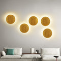 Avtoit | Modern Minimalist Round Irregular Oval Wood LED Wall Light Lamp for Living Room