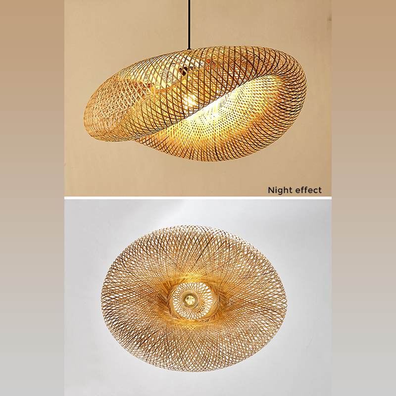 Avtoit | Rattan Woven Bamboo - Pendant Light - Led - Light