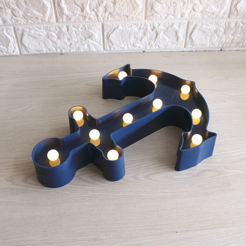 Avtoit | Scandinavian modern Boat Anchor ABS Battery LED Wall Sconce Lamp