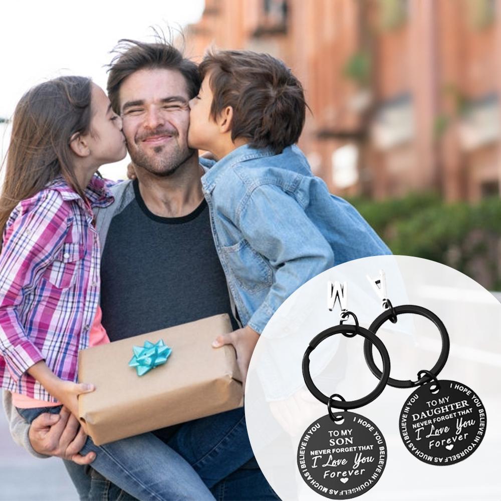 Avtoit | To my son/daughter keychain (BLACK)