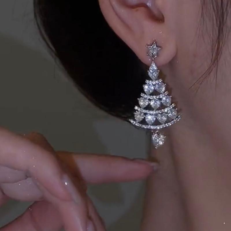 Avtoit | Christmas tree earrings (One pair)