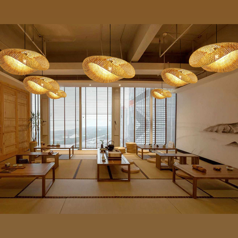 Avtoit | Rattan Woven Bamboo - Pendant Light - Led - Light