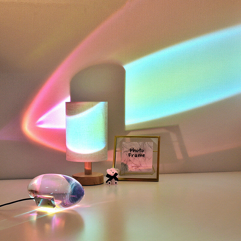 Avtoit | Creative Crystal Projection Angel Eyes LED Table Lamp