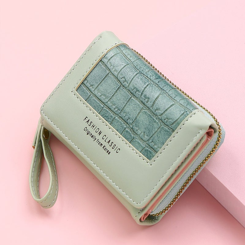 Avtoit | Large Capacity Multi-Card Zipper Tri-Fold Coin Purse