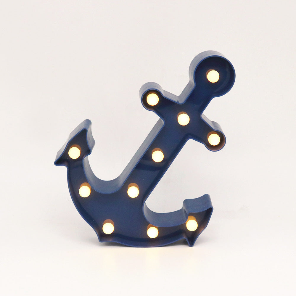 Avtoit | Scandinavian modern Boat Anchor ABS Battery LED Wall Sconce Lamp