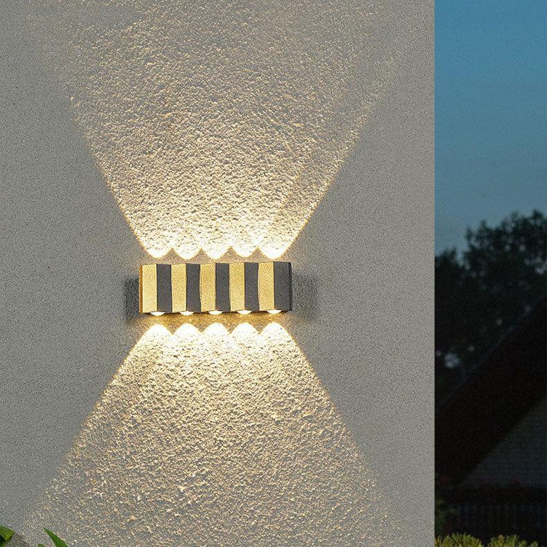 Avtoit | Modern Light Luxury Golden Aluminium Outdoor Waterproof Terrace LED Wall Light Lamp