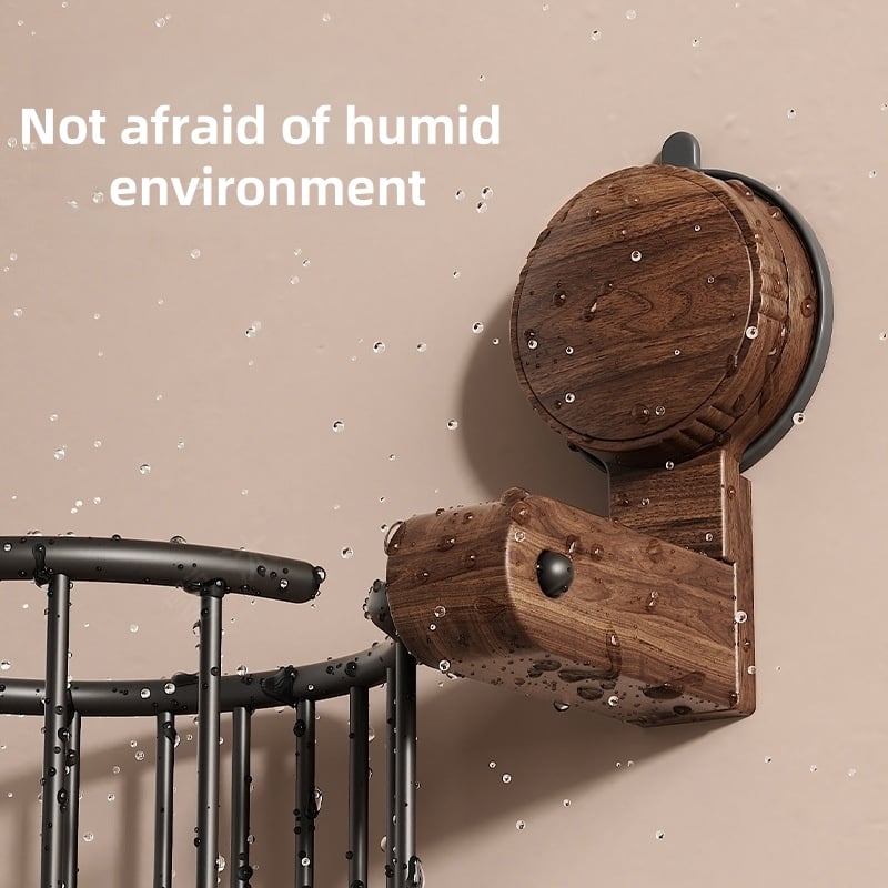 Avtoit | Suction Cup Walnut Paper Towel Holder