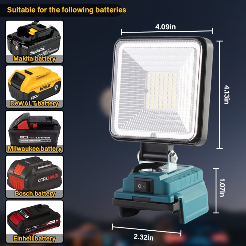 Avtoit | Battery LED work light 3000 LM – Eye-friendly & with heat dissipation