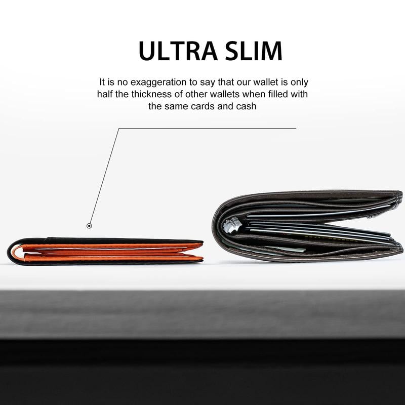 Avtoit | Men’s Slim RFID Wallet | Leather Card Holder | Black