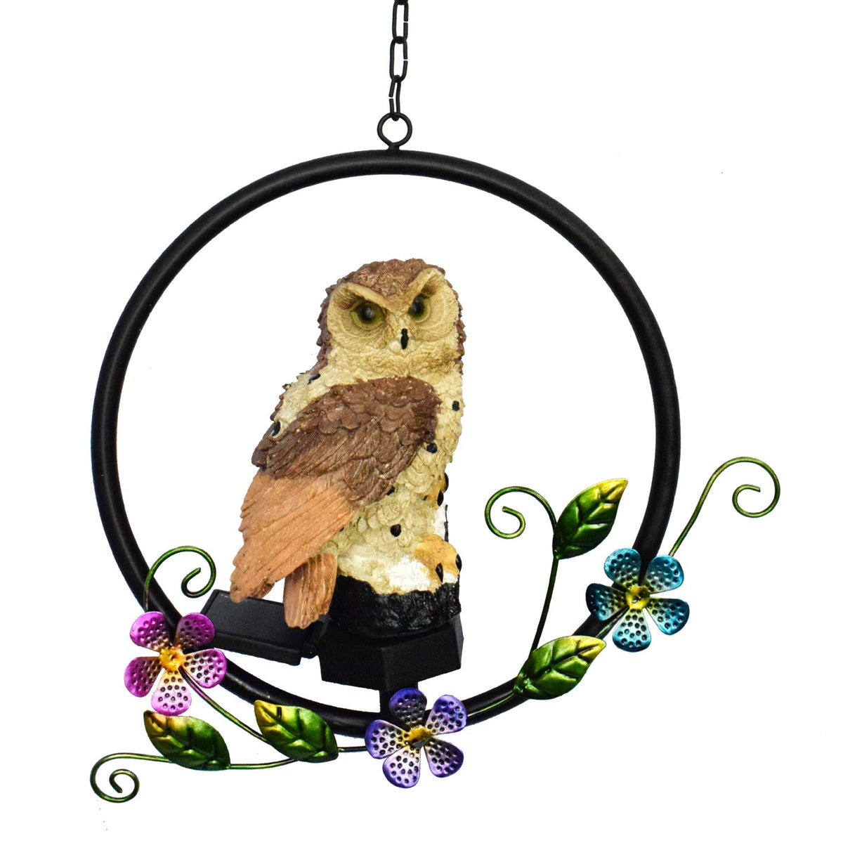 Avtoit | European rustic owl solar waterproof outdoor garden pendant lights