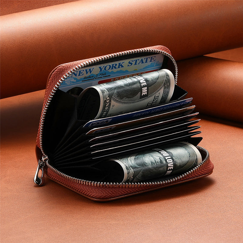 Avtoit | Intelligent AirTag-Zip RFID Leather Wallet