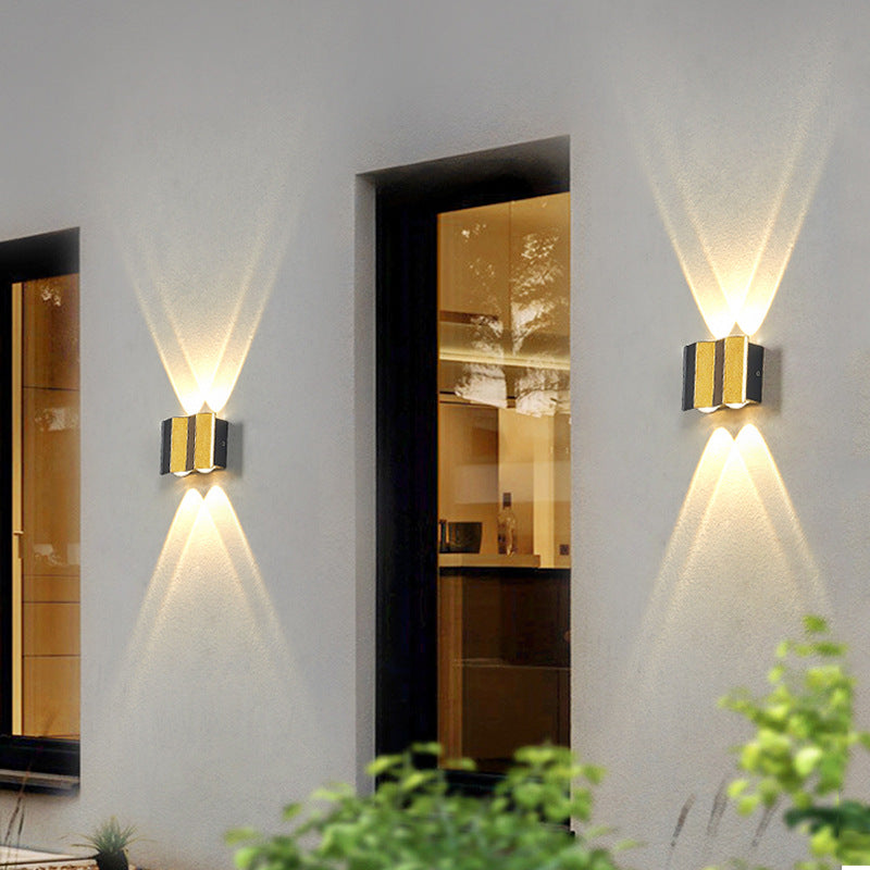 Avtoit | Modern Light Luxury Golden Aluminium Outdoor Waterproof Terrace LED Wall Light Lamp