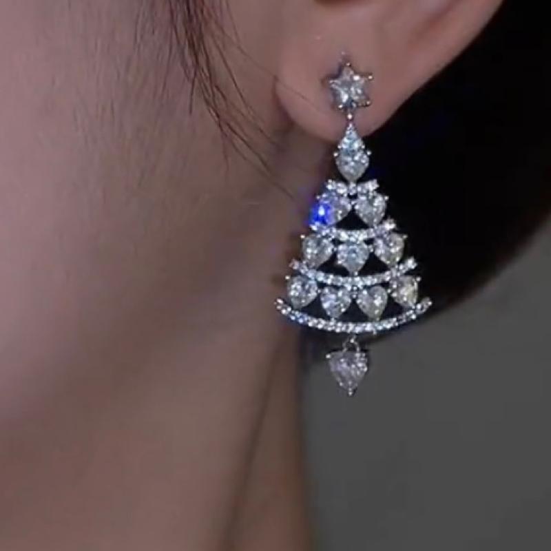 Avtoit | Christmas tree earrings (One pair)