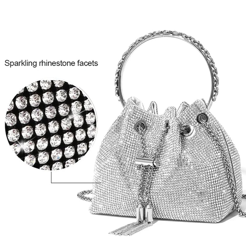 Avtoit | Diamond Drawstring Bucket Bag